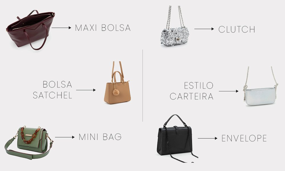 modelos de bolsas femininas