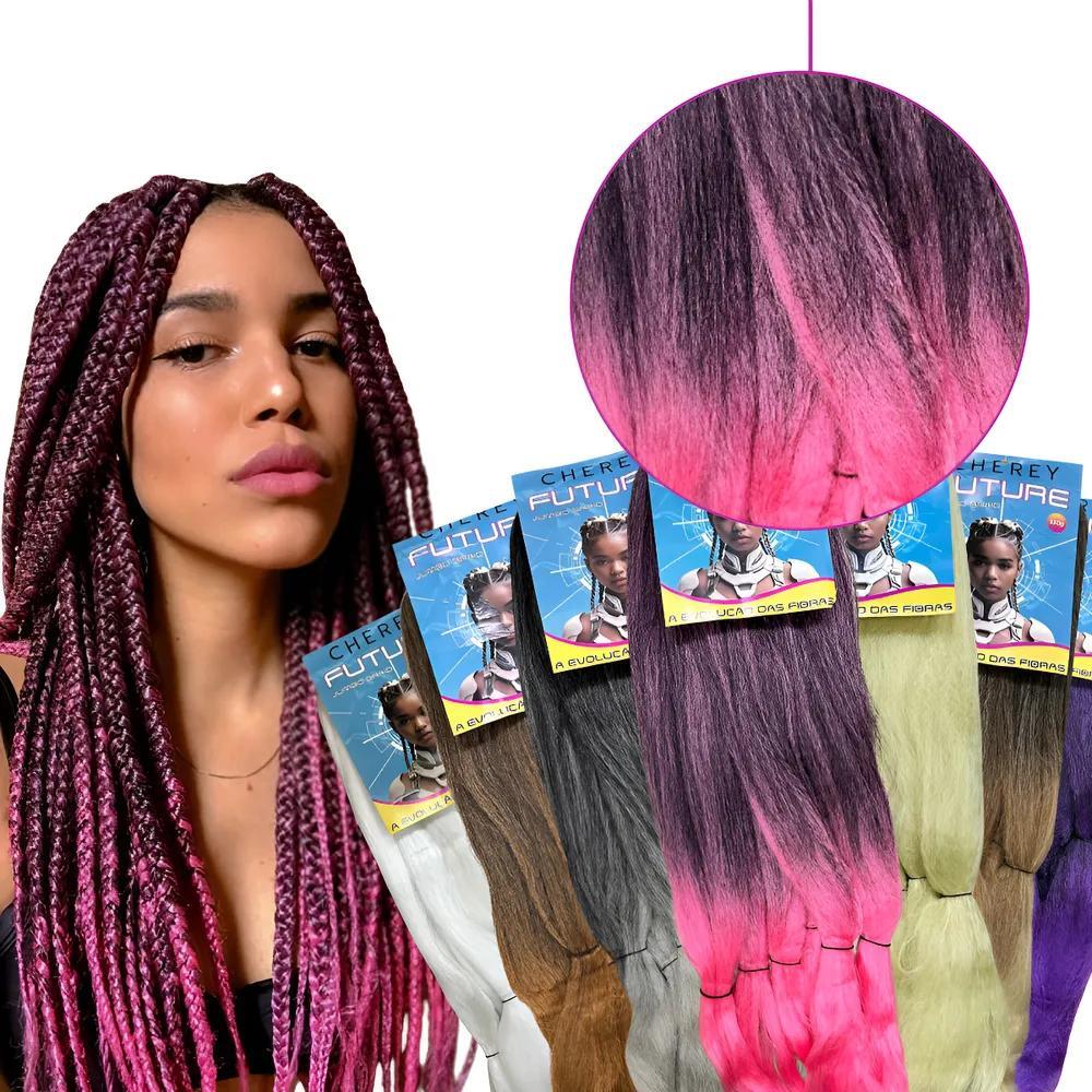 tranças box braids com jumbo