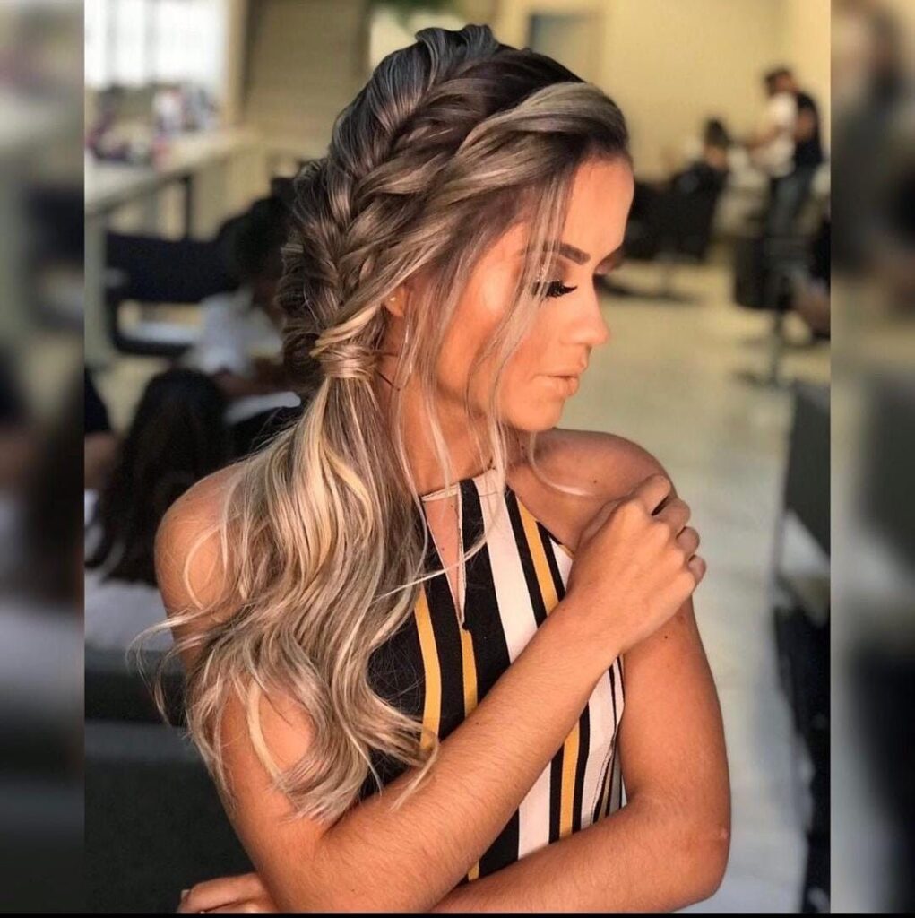 penteados com trança para cabelo liso e curto