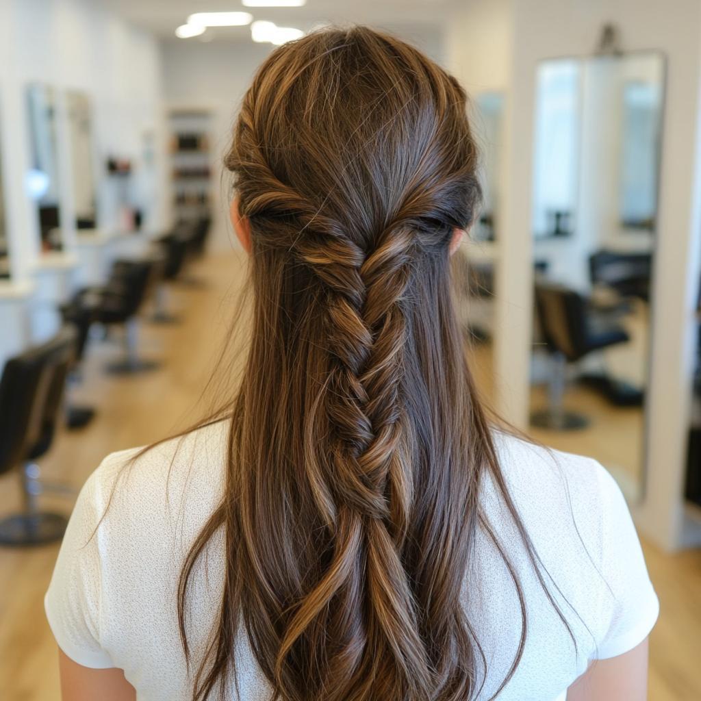 penteados com trança para cabelo liso e curto