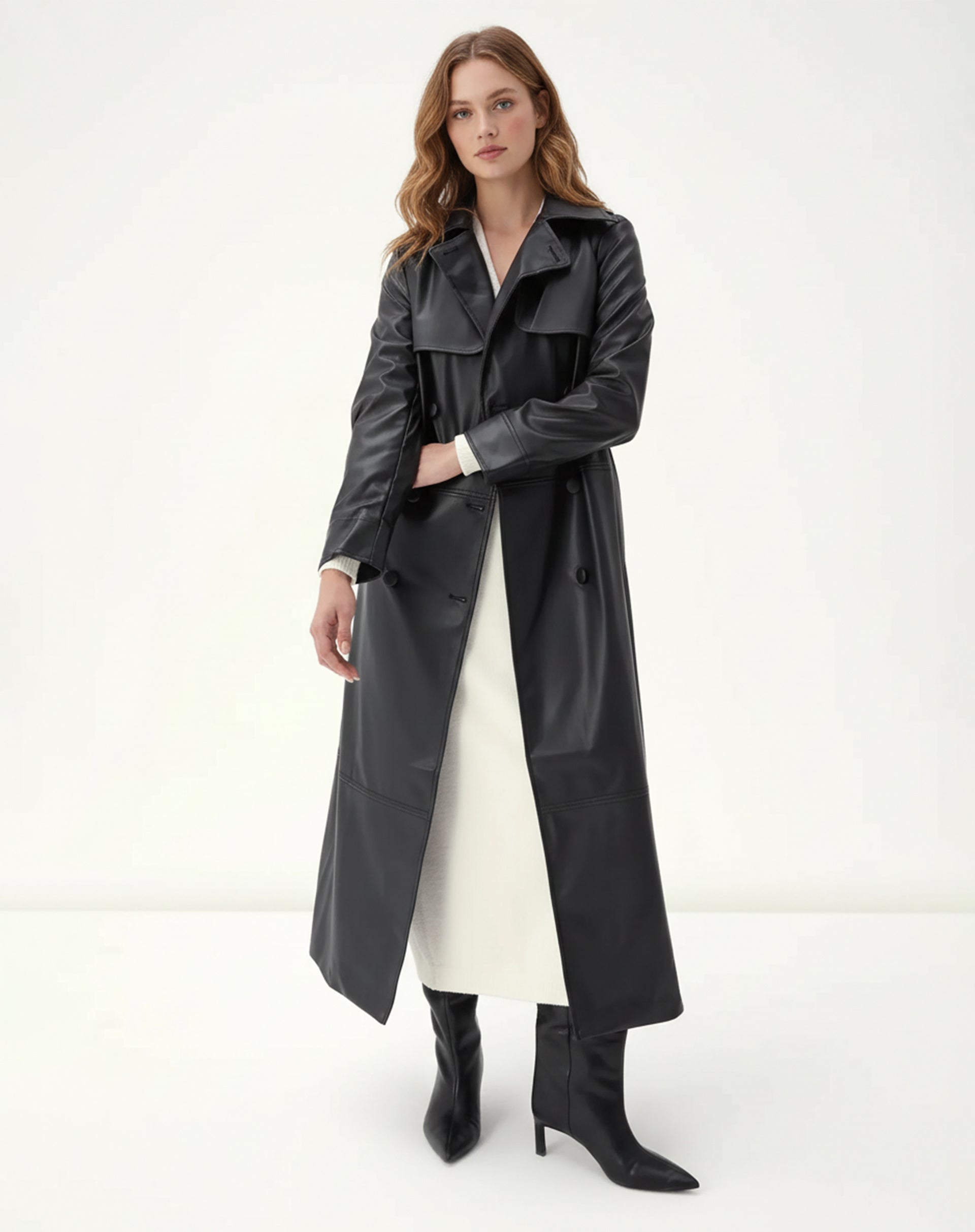 trench coat longo