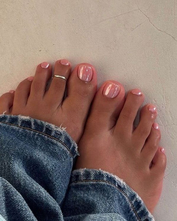 unhas do pé saudáveis