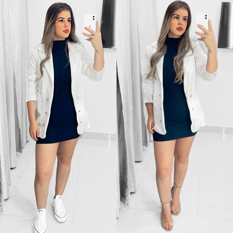 como usar vestido com blazer