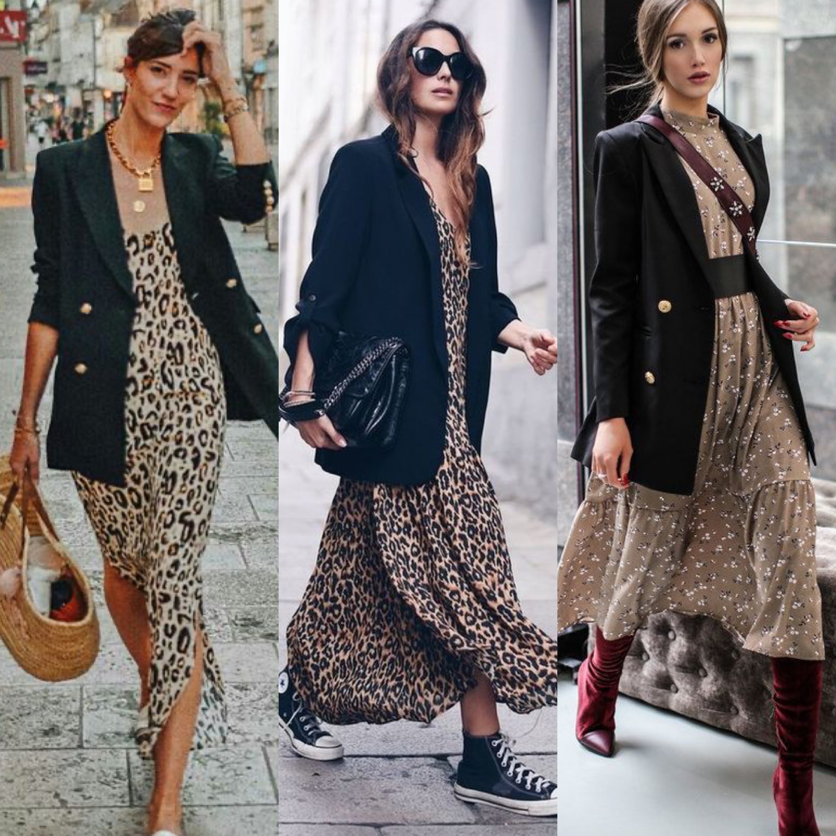 vestido e blazer juntos
