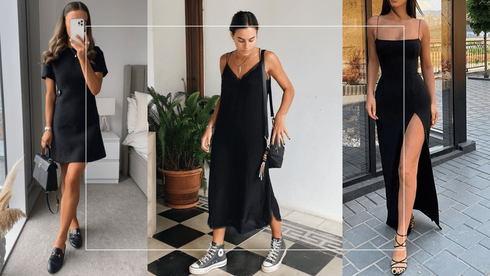 vestido reto midi