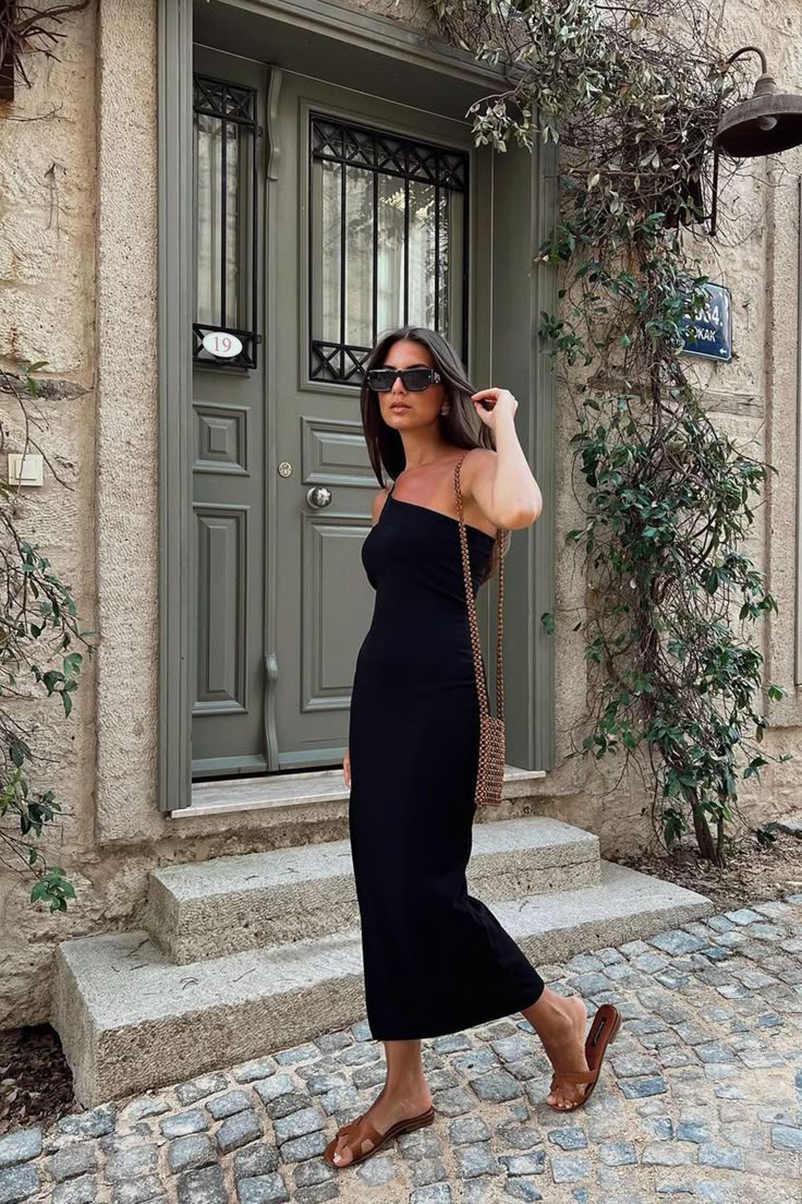 vestido reto elegante