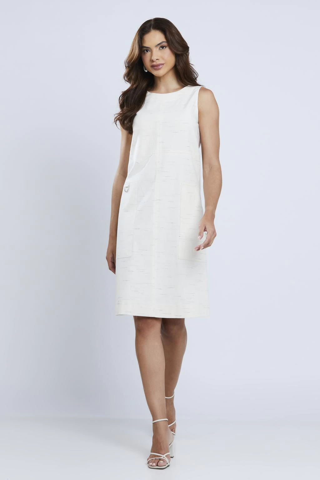 vestido reto com fenda
