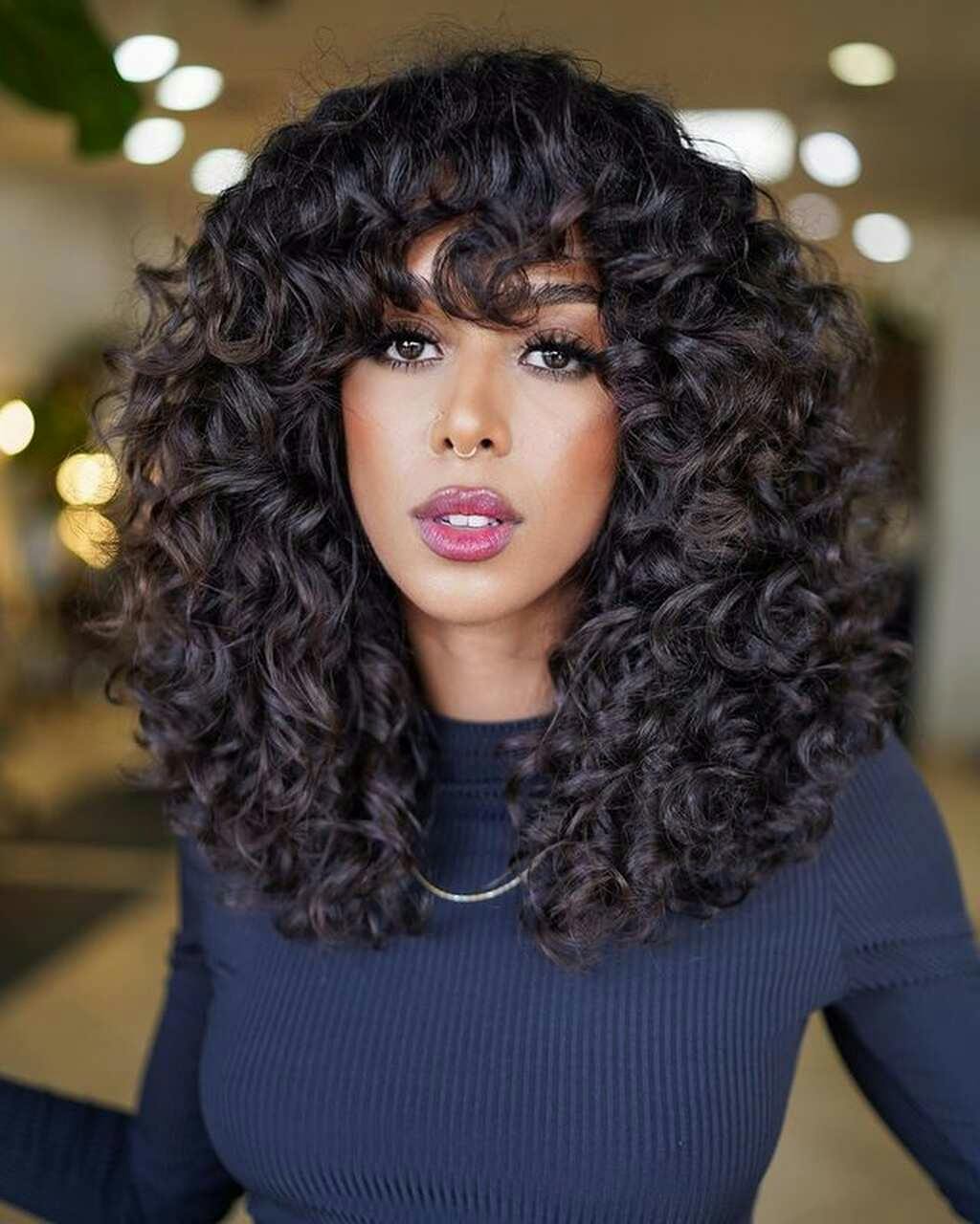 como finalizar wolf cut cabelo ondulado